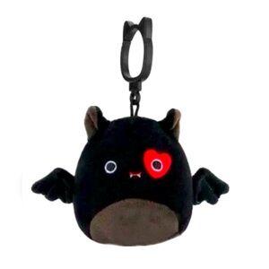 Squishmallows 3.5" Valentines Clip-On Emily the Bat Plush Stuffed Animal #2